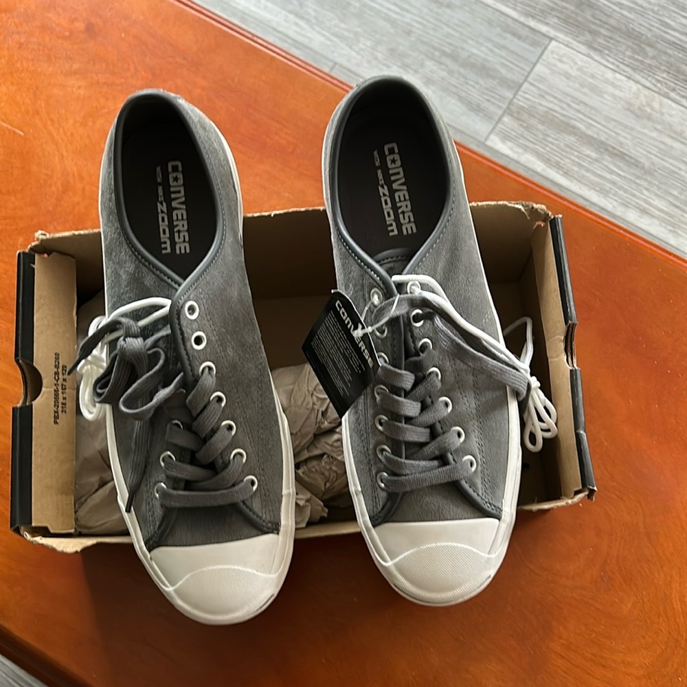 Grey suede Converse Tennis shoe unisex
